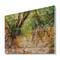 Designart - Little Forest Road - Traditional Print on Natural Pine Wood